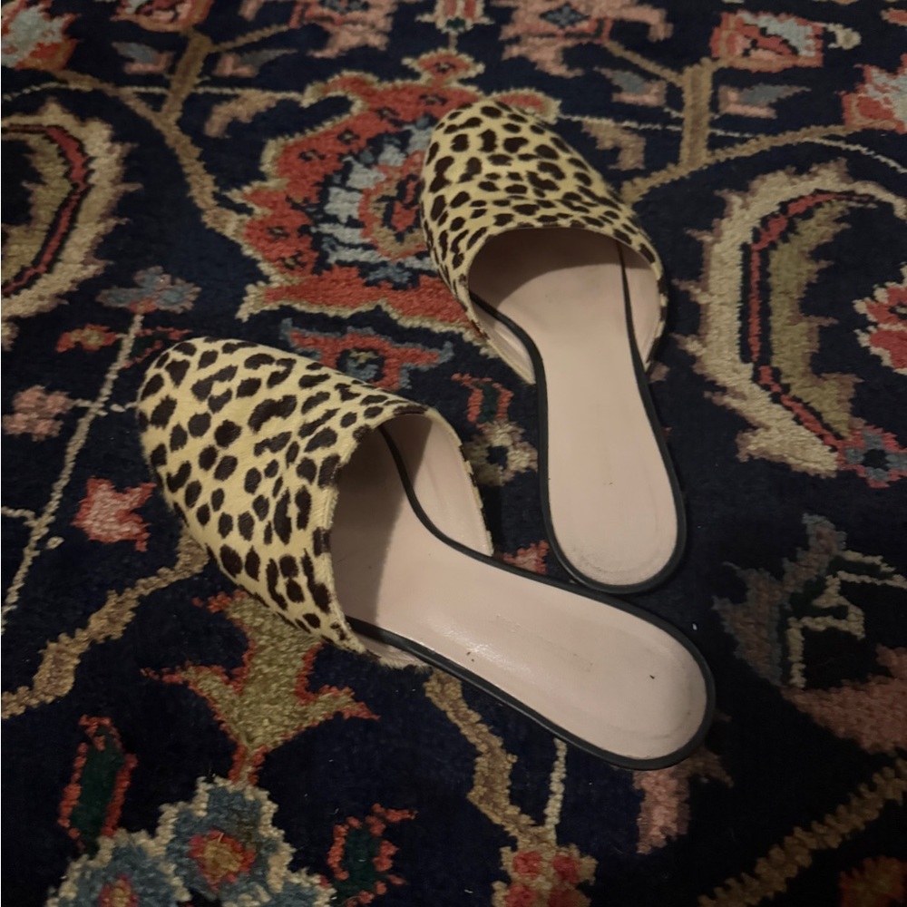 Emerson fry leopard print shoes size 36 mules sz6